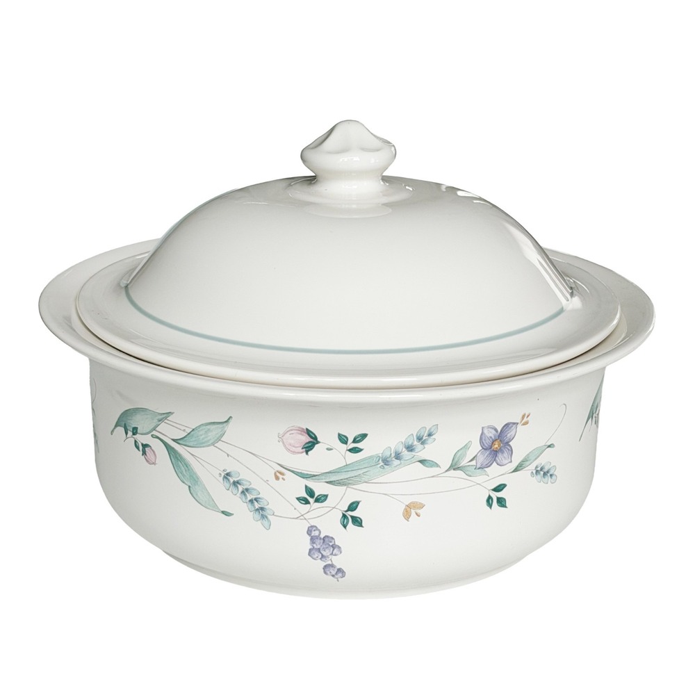 Pfaltzgraff Vintage April Flower Pattern 9.5" Casserole Dish 1993